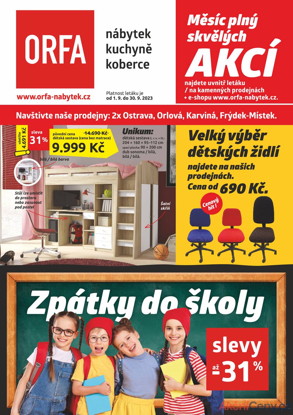 Leták Orfa Nábytek od 1.9. do 30.9.2023